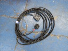 3 x 13a mains extensions 1mm cable, 10M