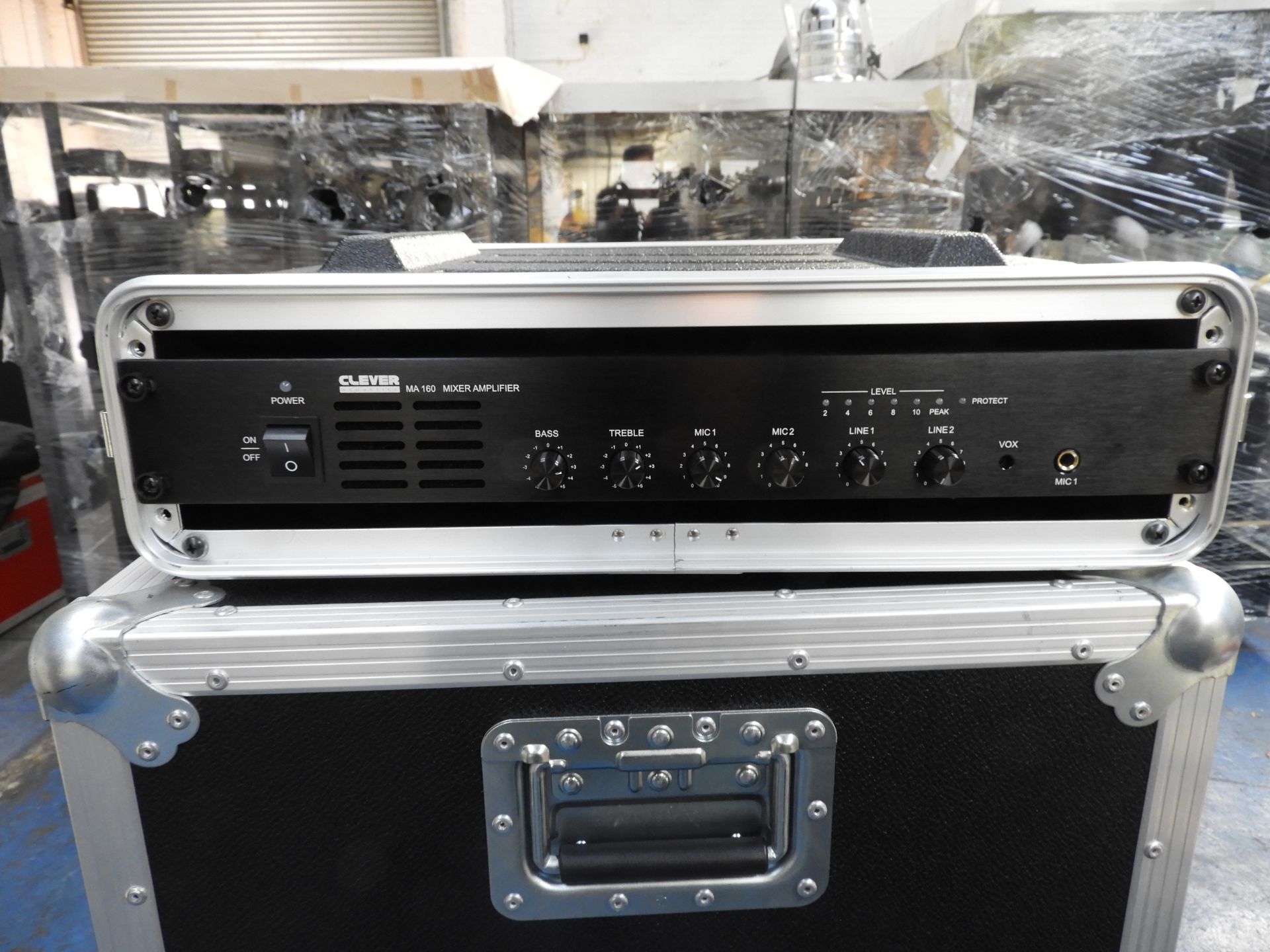 Clever acoustics MA 160 mixer amp, in gear 4 music flight case included - Image 4 of 5