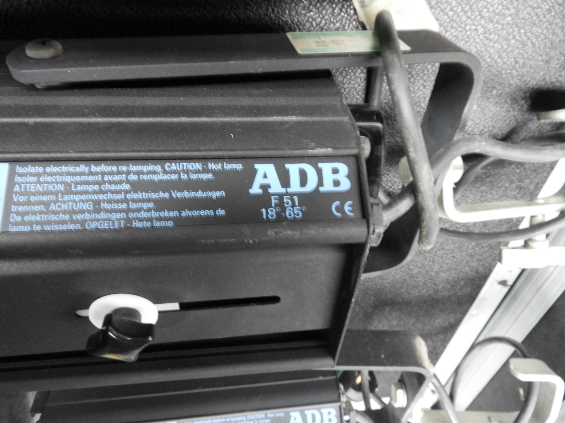 Pair or ADB F51 18 - 65 degree, set uf 2 with 15 amp connectors - Image 3 of 4