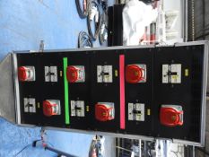 Custom built switch panel 125 amp 3 phase in with 200amp distribution panel with 6 individually