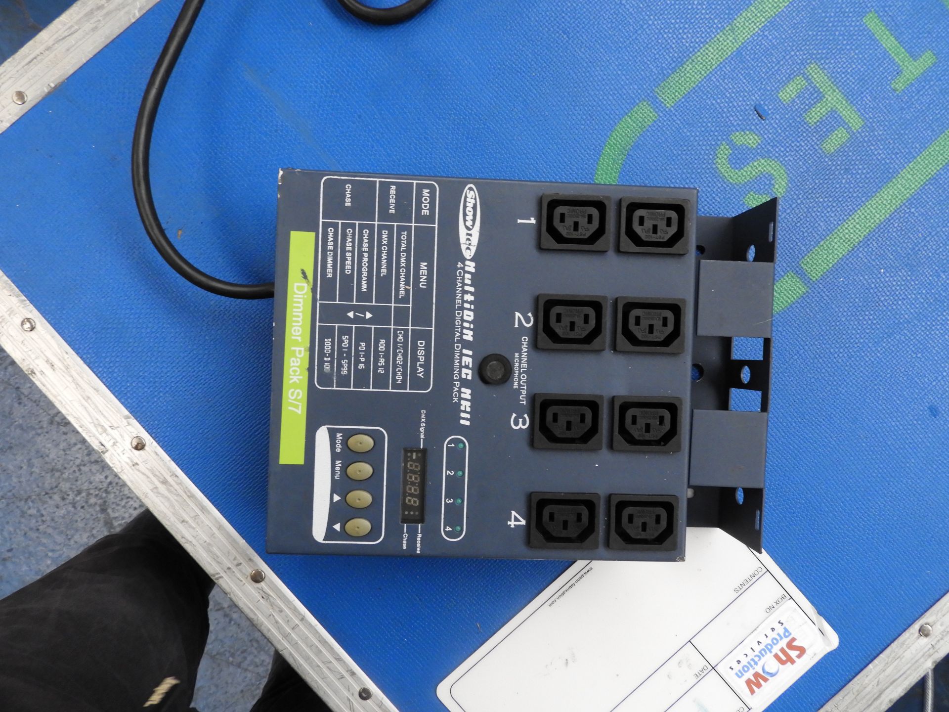 Showtec multi dim 4 channel digital dimmer pack, 2 fuses missing - Image 2 of 3