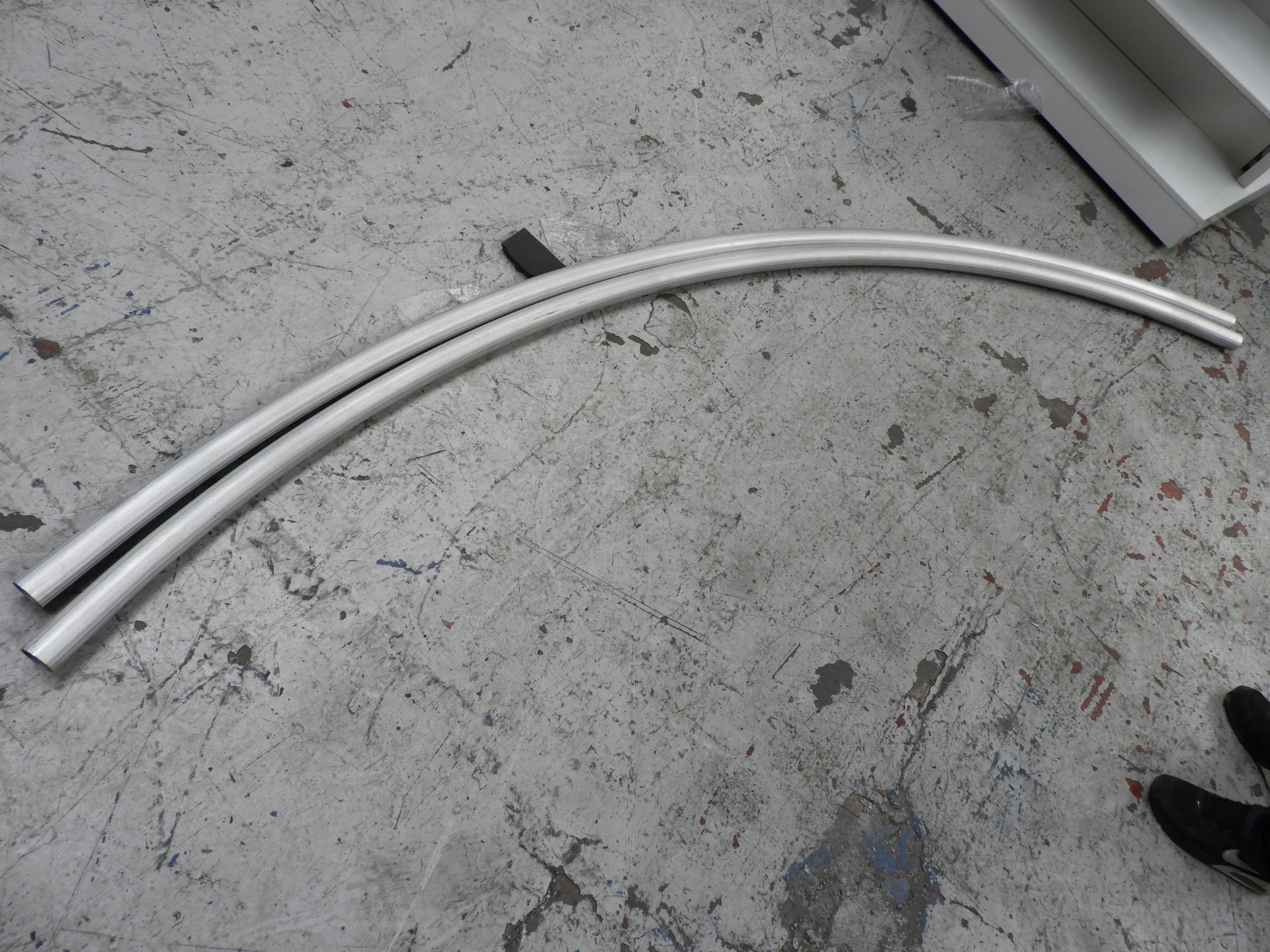 4 x approx 75-80 degree radius tube curves 3 m length lot of 4