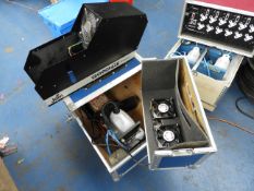 Jem Stage Hazer technohaze wired in to flight case. top cover removed, spares and repairs.