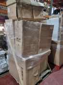 (V1) LARGE PALLET TO CONTAIN VARIOUS ITEMS TO INCLUDE BATHROOM VANITY UNITS ETC. UNCHECKED STOCK