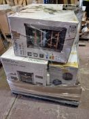 (T3) PALLET TO CONTAIN 8 x VARIOUS RETURNED ITEMS TO INCLUDE AMBIANO DUAL ZOE WINE COOLERS. NOTE: