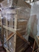 (V9) LARGE PALLET TO CONTAIN VARIOUS ITEMS TO INCLUDE BASIN, SHOWER KIT, TOILET, BATHROOM VANITY