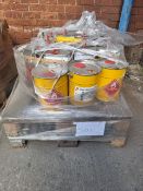 (S103) PALLET TO CONTAIN 25 x VARIOUS ITEMS TO INCLUDE SIKA-TROCAL CLEANER L100 4KG & SIKA ACTIVATOR