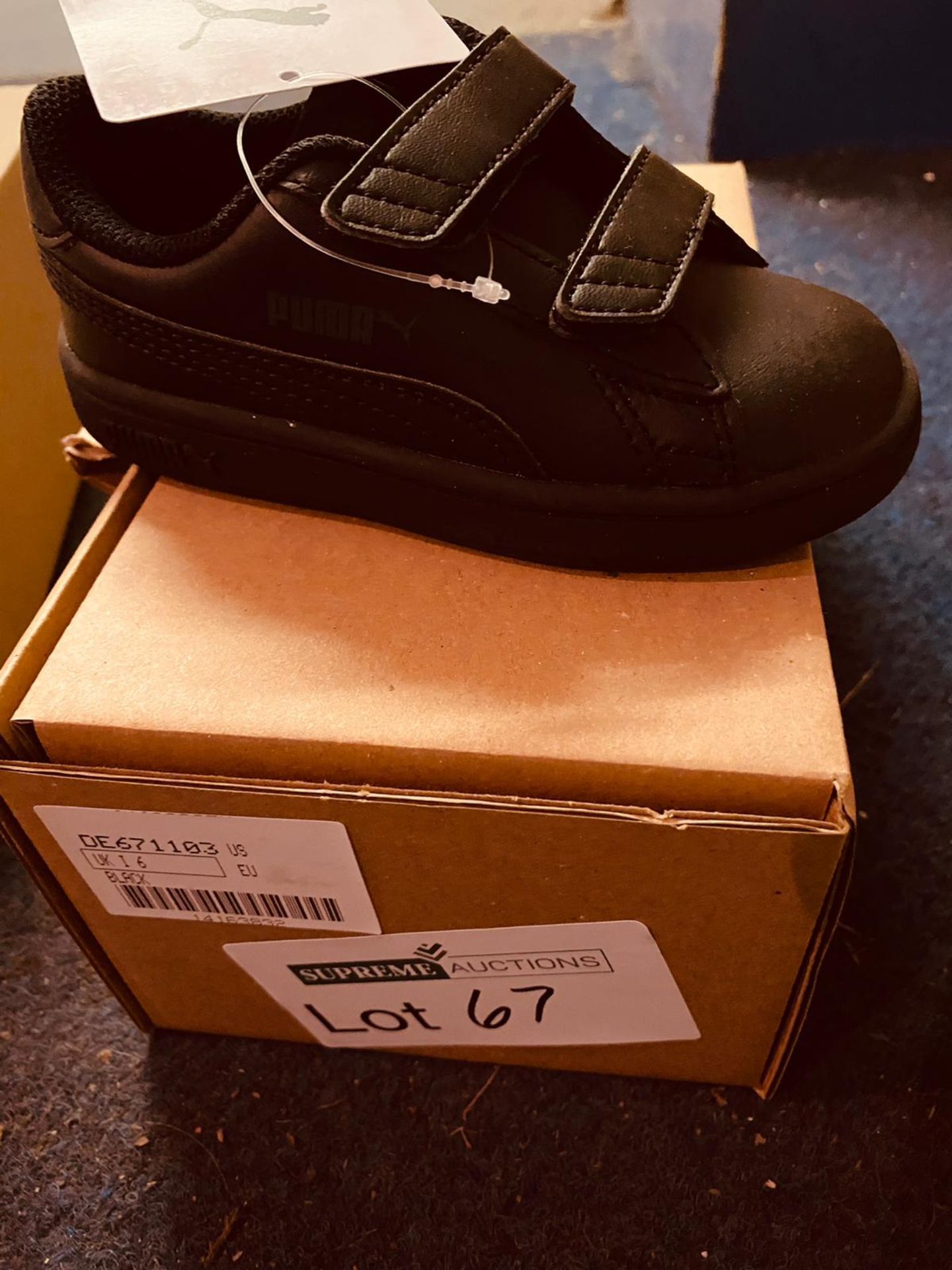 NEW AND BOXED PUMA BLACK STRAP I-6 (67/7) - Image 2 of 2