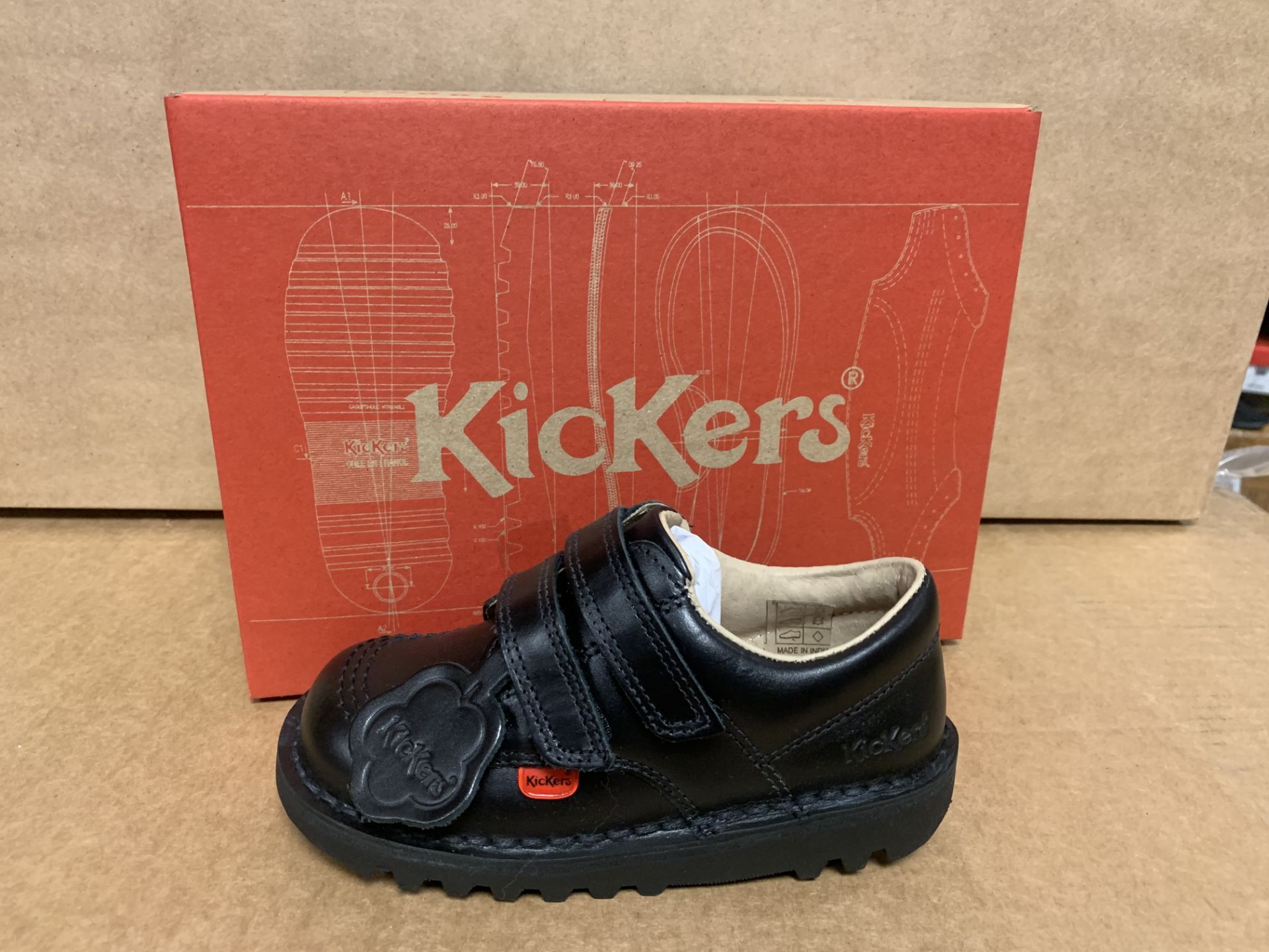 (NO VAT) 5 X BRAND NEW KICKERS KICKLO VEL CORE SHOES SIZE i9 (523/23)