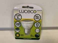 50 X LUCECO MR16 3.5WATT 260 LUMEN LIGHT BULBS IN 1 BOX (1009/23)