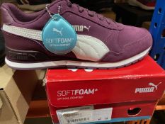 NEW & BOXED PUMA BURGUNDY SIZES JUNIOR 5