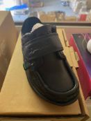 NEW & BOXED KICKERS BLACK SHOE SIZE INFANT 6 (211/21)