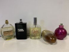 5 X VARIOUS BRANDED TESTER PERFUMES (276/23)