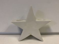 15 X BRAND NEW BOXED LARGE STAR TEALIGHT HOLDERS (424/23)