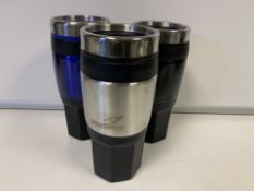 20 x FALCON 16oz INSULATED TRAVEL MUGS - IN VARIOUS COLOURS (1125/23)