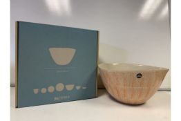 6 X BRAND NEW INDIVIDUALLY RETAIL BOXED DA TERRA BUNOL SALAD BOWLS RRP £65 EACH PIECE (HAND CRAFTED,