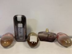 5 X VARIOUS BRANDED TESTER PERFUMES (654/23)