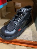 NEW & BOXED KICKERS BLACK SHOE SIZE INFANT 13