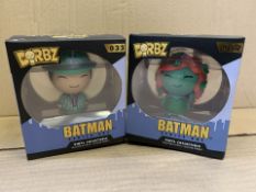 18 X BRAND NEW ASSORTED BATMAN BORBZ VINYL COLLECTION FIGURES (731/23)