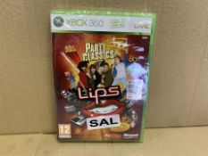 19 X BRAND NEW XBOX 360 LIPS PARTY CLASSICS GAMES (728/23)