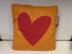 10 X BRAND NEW AGATHA RUIZ DE LA PRADA CORAZON AZUL VERDE CUSHIONS 45 X 45CM RRP £40 EACH (647/23)