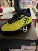 NEW & BOXED ADIDAS YELLOW X TANGO FOOTBALL BOOTS SIZE INFANT 10 (19/21)