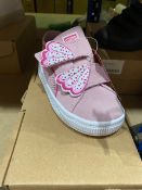 NEW & BOXED PUMA PINK BUTTERFLY TRAINER SIZE INFANT 8