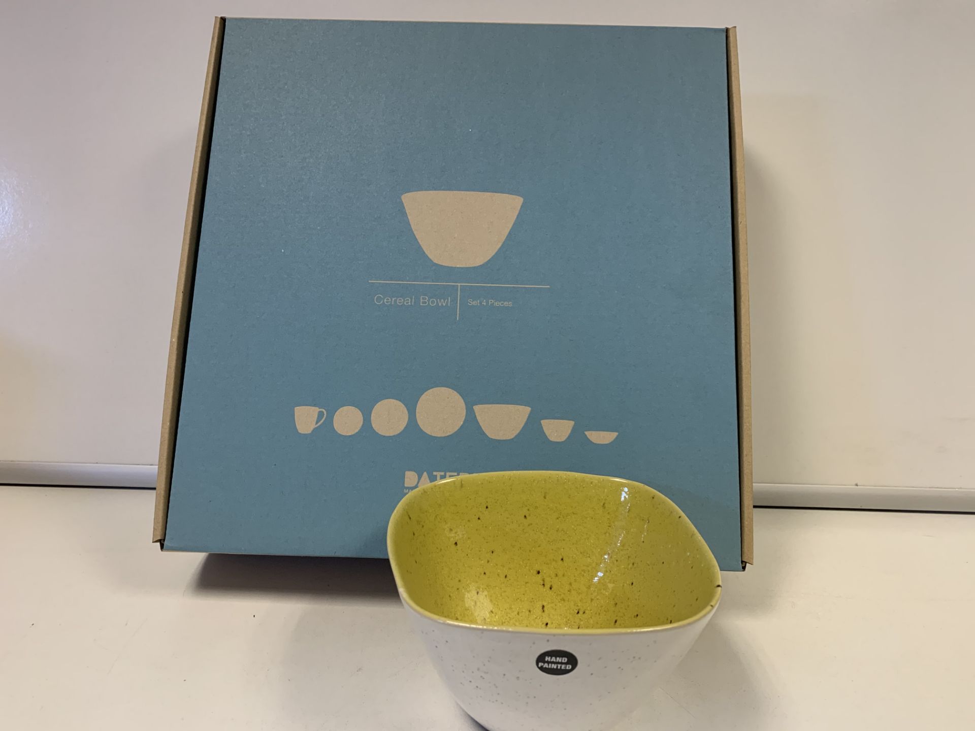 4 X BRAND NEW PACKS OF 4 RETAIL BOXED DA TERRA LIMONCELLO CEREAL BOWLS RRP £100 PER PACK(HAND