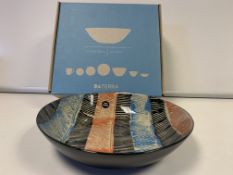 4 X BRAND NEW PACKS OF 4 RETAIL BOXED DA TERRA SAMBURU PASTA BOWLS RRP £120 PER PACK (HAND