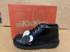 (NO VAT) 3 X BRAND NEW CHILDRENS KICKERS KICK HI J CORE SHOES SIZE J2