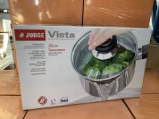 3 X BRAND NEW JUDGE VISTA 20CM SAUCEPANS