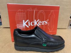 (NO VAT) 3 X BRAND NEW CHILDRENS KICKERS FRAGMA SLIP BLACK SHOES SIZE J3