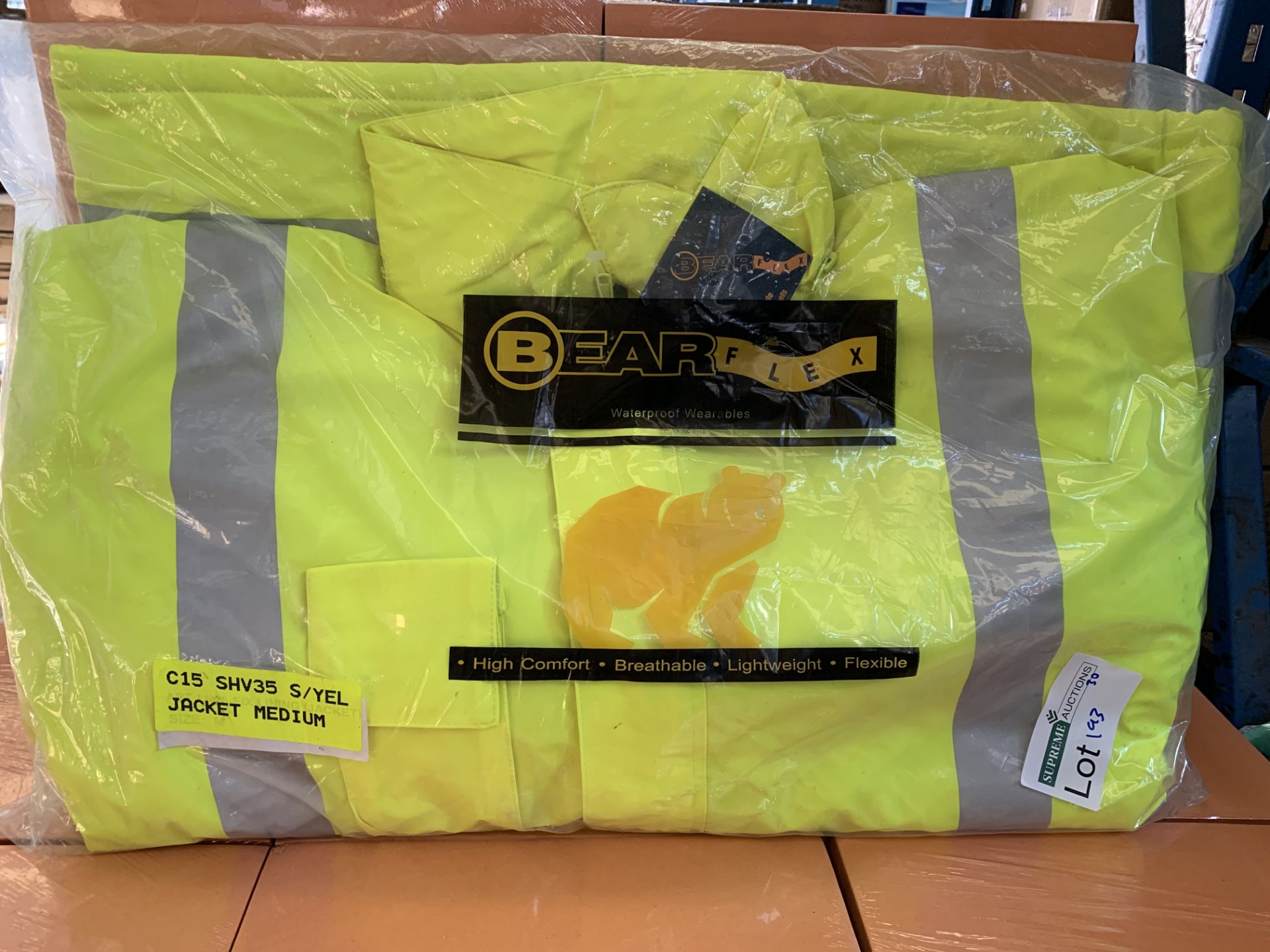 7 X BEARFLEX HIGH VIS WORK JACKETS SIZES MAY VARY