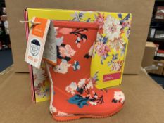 (NO VAT) 4 X BRAND NEW CHILDRENS JOULES RED WELLINGTON BOOTS SIZE J2