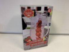 16 X BRAND NEW THE VINTAGE COMPANY 2.5 LITRE FRUIT INFUSER PITCHERS