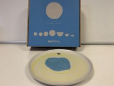 6 X BRAND NEW PACKS OF 4 RETAIL BOXED DA TERRA BLUE LAGOON SIDE PLATES RRP £70 PER PACK (HAND