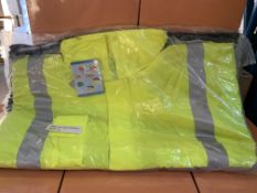 10 X HIGH VIS WORK JACKETS SIZE EXTRA LARGE