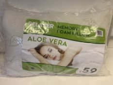 3 x NEW SEALED RELAZER CLASSIC LUXURY MEMORY FOAM PILLOWS. PRICE MARKED AT £59 EACH