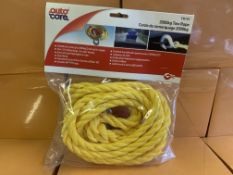 12 X BRAND NEW AUTOCARE 2000KG TOW ROPES