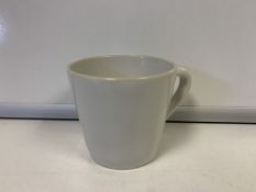 20 X BRAND NEW PACKS OF 6 WHITE RUSTIC NATURAL RIM TEA CUPS 0.19L