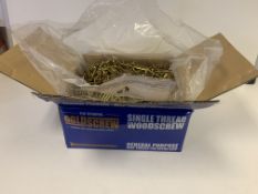 3 x NEW BOXES OF GOLD SCREW PZ. 5x100MM. EACH BOX CONTAINS APPROX. 1000 SCREWS. RRP £55 PER BOX