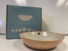 4 X BRAND NEW PACKS OF 4 RETAIL BOXED DA TERRA BUNOL PASTA BOWLS RRP £120 PER PACK (HAND CRAFTED,