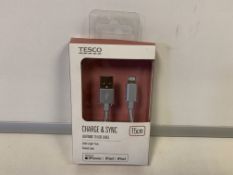 80 X CHARGE AND SYNC LIGHTNING TO USB CABLES IN 2 BOXES