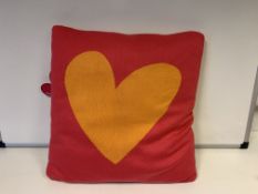 10 X BRAND NEW AGATHA RUIZ DE LA PRADA CORAZON FUCSIA NARANJA CUSHIONS 45 X 45CM RRP £40 EACH