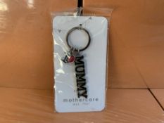 240 X BRAND NEW I LOVE MUMMY KEY RINGS