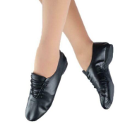 30 X BRAND NEW DANCE DEPOT LEATHER BLACK SLIP SOLE DANCE SHOES FOR CHILDREN IN VARIOUS SIZES