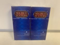 60 X BRAND NEW PACKS OF 12 SECRET WATERS EXTRA LUBRICATED EXTRA COMFORT NATURAL LATEX RUBBER