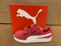 (NO VAT) 5 X BRAND NEW CHILDRENS PUMA PINK TRAINERS SIZE i9