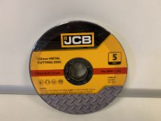 20 X PACKS OF 5 JCB METAL CUTTING DISCS SIZE 125 X 2.5 X 22