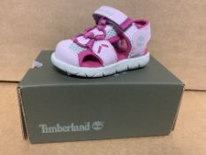 (NO VAT) 4 X BRAND NEW CHILDRENS TIMBERLAND PERKINS ROW PINK SHOES SIZE i4.5